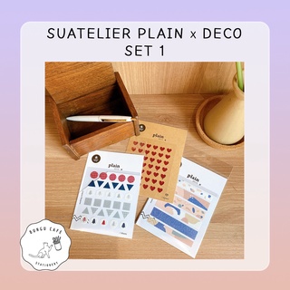 Suatelier Plain x Deco // สติ๊กเกอร์สำหรับใช้ตกแต่ง แพลนเนอร์ ช่วยเตือนเรื่องสำคัญ จากแบรนด์ Suatelier นำเข้าจากเกาหลี