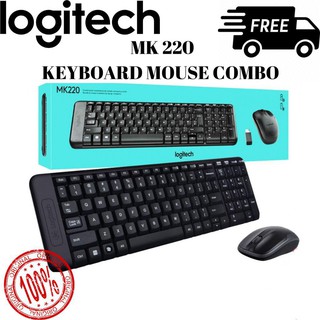 คีย์บอร์ดและเม้าส์ไร้สาย LOGITECH MK220 KEYBOARD &amp; MOUSE WIRELESS ประกัน 3 ปี 7EMQ