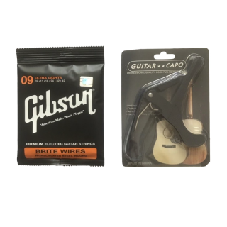 เซ็ตสุดคุ้มสายกีตาร์Gibson โปร่ง+คาโป้ในราคาพิเศษสุดเพียงเซ็ตละ89฿เท่านั้นสินค้าค