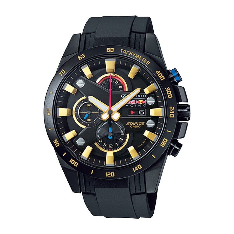 Casio Edifice นาฬิกาข้อมือผู้ชาย สายสเตนเลส รุ่น EFR-540RBP,EFR-540RBP-1A - สีดำ
