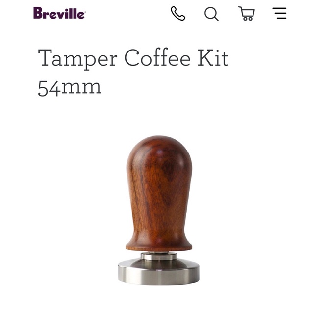 Breville Tamper For Breville Barista Express, BES870XL, BES870BSXL, BES878BSS, BES880BSS, BES840XL