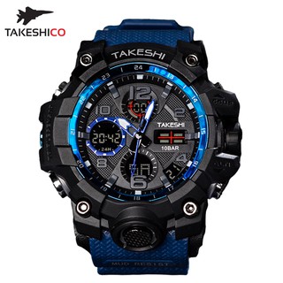 TakeshiCo 100M Water Resist Watch TK26BU นาฬิกาข้อมือ ผู้ชาย Takeshi