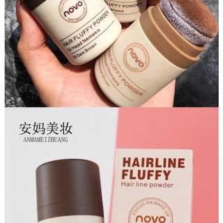 NOVO5356(ใหม่/แท้) novo hair line powder โนโว ปิดผมบาง ที่ปิดเหม่ง ผงแป้งเพิ่มโวลุ่ม จัดเเต่งทรงผม