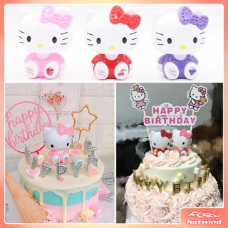 Hw ตุ๊กตาของเล่น Hello Kitty สำหรับตกแต่งเค้กวันเกิด