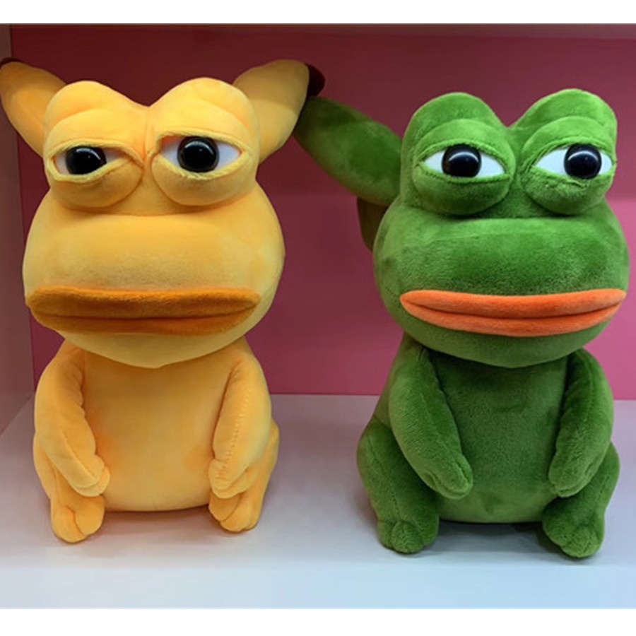 Anime pillowcase#25cm Adorkable Sad Frog Plush Toy Soft Stuffed Animal Big  Mouth Frogs Pillows Doll Cartoon Anime Toys | Shopee Thailand
