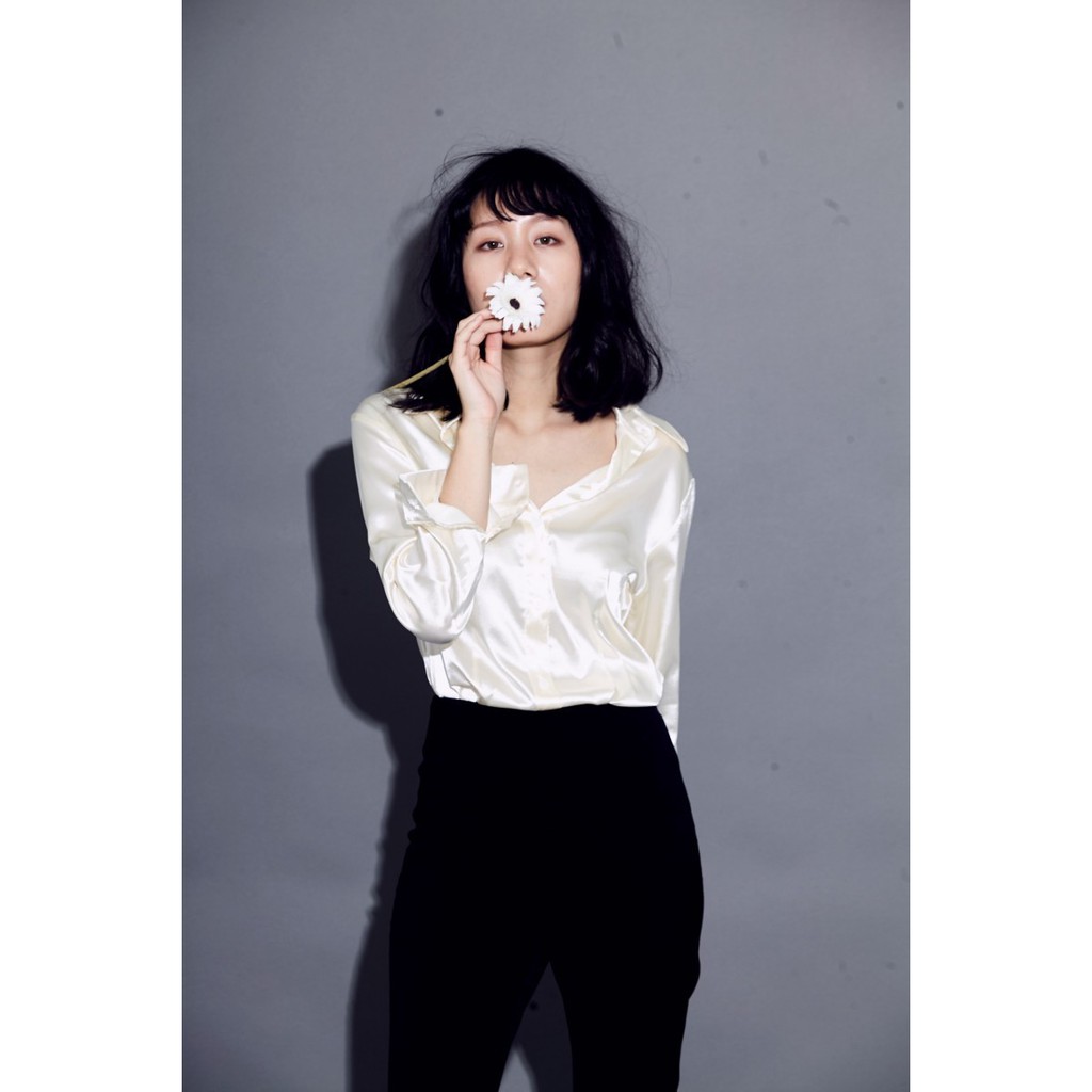 Satin shirt - White