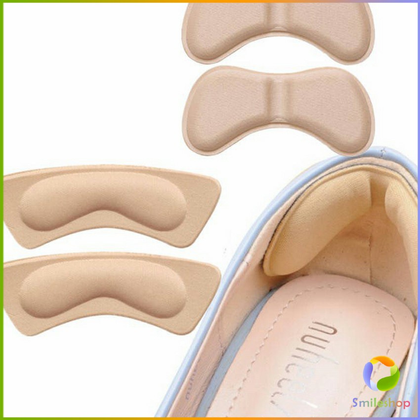 Smileshop แผ่นกันกัด  แผ่นกันรองเท้ากัด เนื้อนิ่ม ช่วยแก้รองเท้าหลวม 1 แพค ต่อ คู่  Sponge heel pad