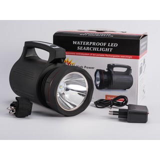 ไฟฉายแรงสูง หลอด T6 กันน้ำ ลำแสงพุ่งไกลมาก 15w High Power Search Light 8006