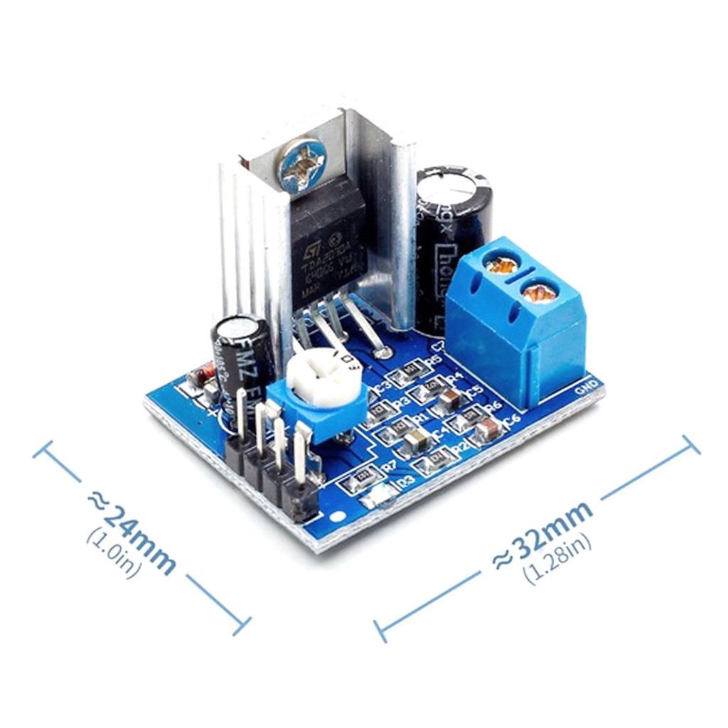 แอมป์จิ๋ว TDA2030A โมดูลขยายเสียง TDA2030 เครื่องขยายเสียงโมดูล Module Power Supply Audio Amplifier Board