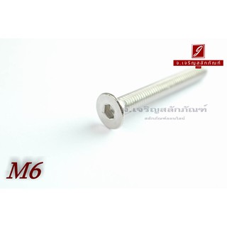 น็อตหัวจมเตเปอร์สแตนเลส M6x50