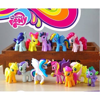 ตุ๊กตาฟิกเกอร์ My Little Pony Pvc 12 ชิ้น