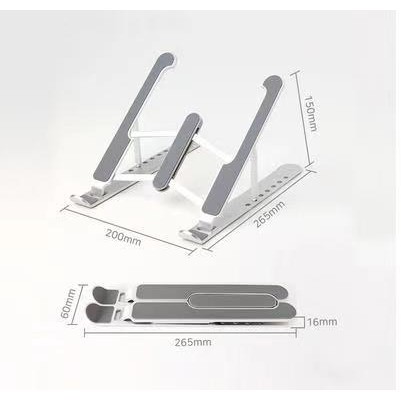 【มีอยู่ในสต็อก】การปรับความเร็วเจ็ดระดับขาตั้งแล็ปท็อป ขาตั้งพลาสติก แบบพับได้ สำหรับแล็ปท็อป iPad การตั้งค่าโครงสร้างสาม - รูปที่ 7