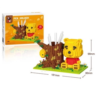 chamaa ตัวต่อ XK 66542 Winnie The Poo Pen Holder Nano Building Block Set 1529 Pieces