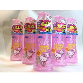 Skin Vape Hello Kitty สเปรย์น้ำกันยุงคิตตี้ Fumakilla  200ml กลิ่นใหม่ Peach Apricot