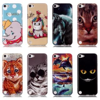 เคสป้องกันโทรศัพท์มือถือ tpu แบบบางพิเศษ กันกระแทก ลายการ์ตูน พร้อมสายคล้อง สําหรับ Apple ipod touch 5 ipod touch5