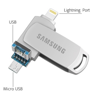 Samsung 3In1 Otg แฟลชไดรฟ์ภายนอก 512Gb สําหรับสมาร์ทโฟน / Ipad / Pc