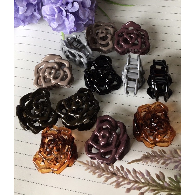 กิ๊บหนีบผมเกาหลี Rose  นำเข้าจากเกาหลี ของแท้ คุณภาพเยี่ยม สวยมาก หนีบง่าย ใช้ดี  Made in Koreaของแท้ ราคา ถูกที่สุด ดีลบีเคเค แกลเลอรีภาพที่ 2
