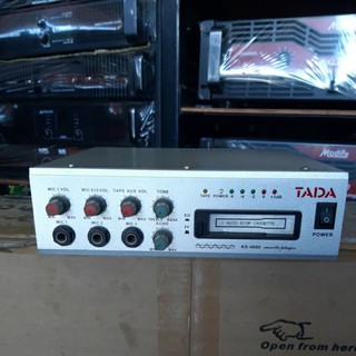 แอมป์ขยาย TADA KS-4000  เล่นม้วนเทปได้ ใช้ไฟ AC DC ได้