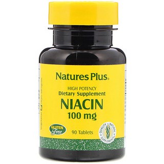 Natures Plus, Niacin, 100 mg, 90 Tablets