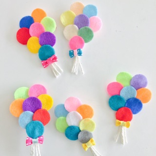 Balloon hair clip