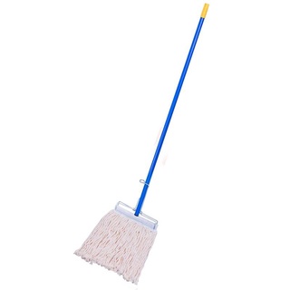 ไม้ม็อบหนีบ 12 นิ้ว สีน้ำเงิน-ขาว SUPERCAT ไม้ถูพื้น ไม้รีดน้ำ Mop stick 12 inches blue-white SUPERCAT