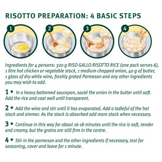 RISO GALLO ARBORIO RICE 500 G. ริสโซ่กาโล ข้าวอาโบริโอ ขนาด 500 กรัม