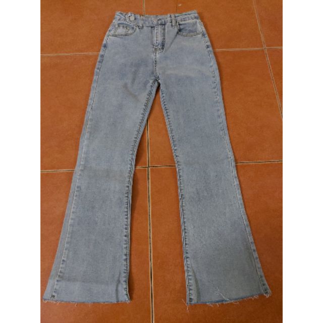 กางเกงยีนส์ เอวสูง ยี่ห้อ20 Denim (ป้าย size L เอว25)