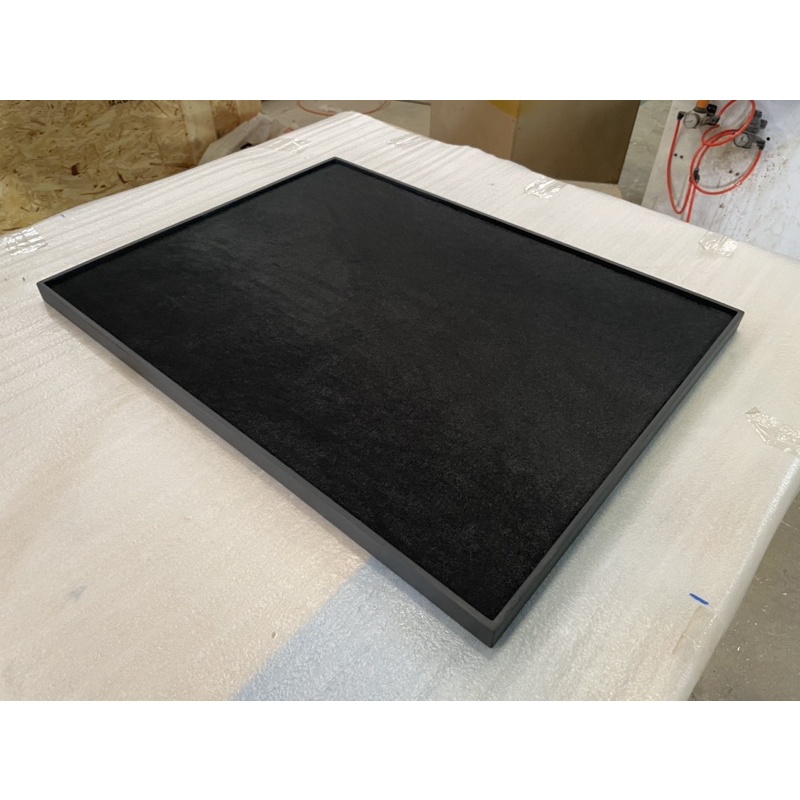 ถาดดำเหลี่ยม material board