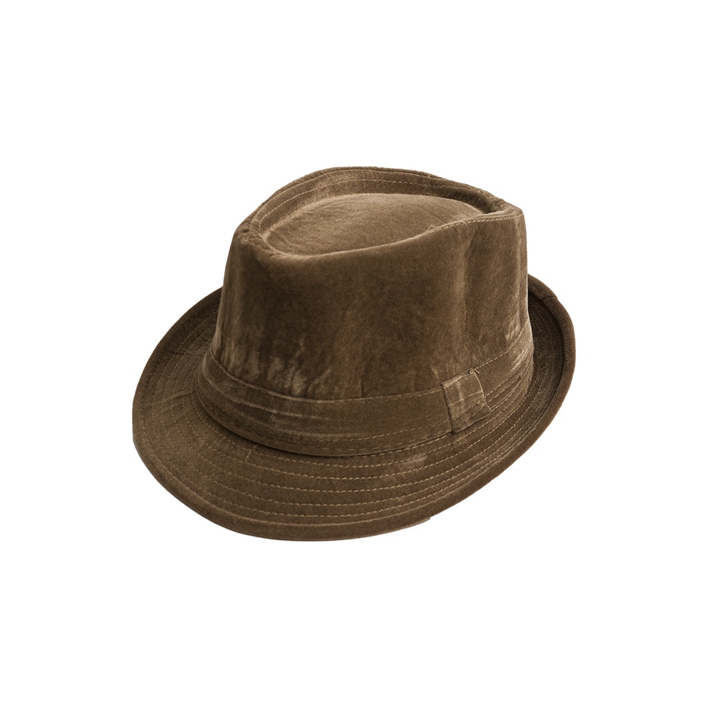 หมวก Houseofcuff Fedora สีน้ําตาล FEDORA HAT CORDUROY