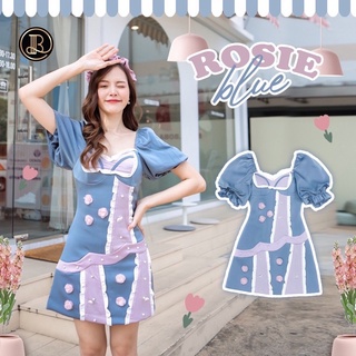 BLT BRAND มินิเดรส สีฟ้าแขนตุ๊กตา ROSIE BLUE size S มือ1