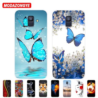 เคสสำหรับ Samsung Galaxy A6 Soft Back Cover Samsung Galaxy A6 2018 A600G A600 SM-A600G Case Silicone Pattern เคส