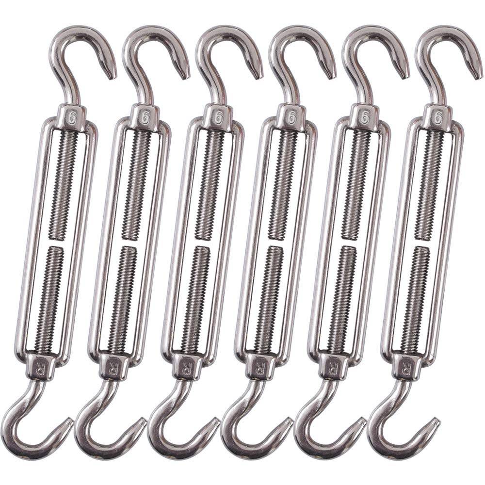 ลวดเชือกสลิง Tensioner M6 304 สแตนเลสหัวเข็มขัดสกรูต่อเรือใย