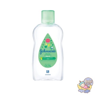 Johnsons จอห์นสัน เบบี้ออยล์ อโลเวรา แอนด์ วิตามินอี Aloe Vera &amp; Vitamin E Baby Oil