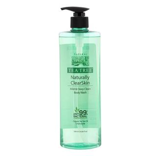 Free Delivery TeaTree Naturally Clear Skin Mild and Deep Clean Body Wash 500ml. Cash on delivery