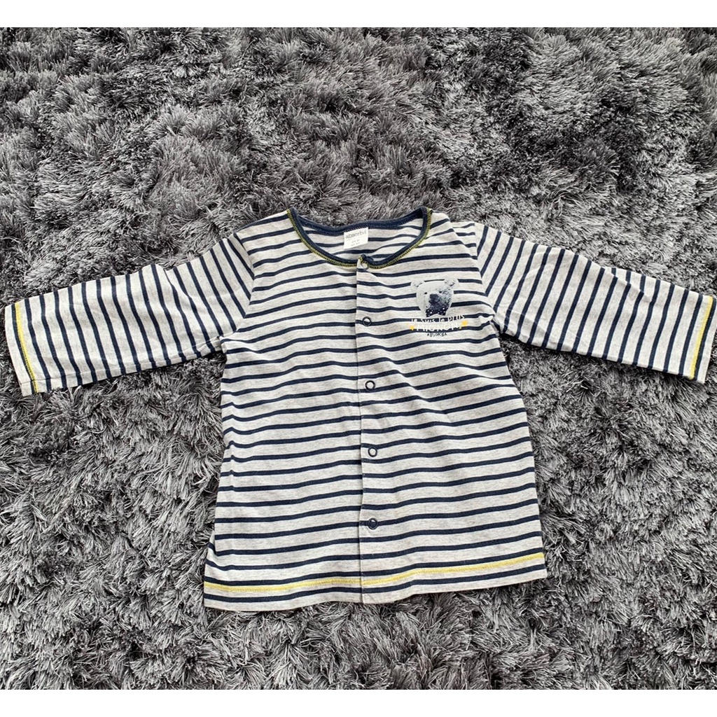 Absorba เสื้อผ้าเด็กลายทาง เสื้อแขนยาวเด็ก มือสอง งานแท้ 100% สำหรับเด็ก 1-2ปี