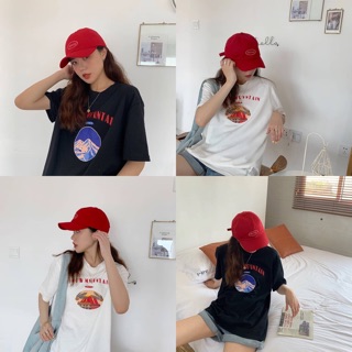 🏔 Snow mountain tee เสื้อยืดคอกลม ลายกราฟฟิก มี2สี ขาว ดำ เนื้อผ้าฝ้าย 🌈