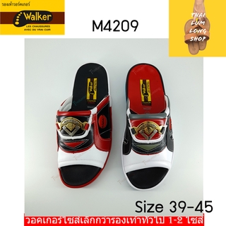 Thai Lumlong Walker รุ่น M4209 สไตล์เทวินรองเท้าวอคเกอร์ ของแท้ รองเท้าแตะชาย เพื่อสุขภาพ หนังแท้