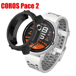 Coros Pace 2 เคสกันชน TPU นิ่ม ป้องกันหน้าจอ กระจก ป้องกัน พอร์ตชาร์จ ปลั๊กฝุ่น