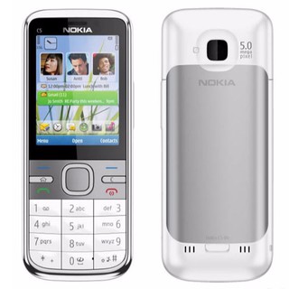 โทรศัพท์มือถือโนเกียปุ่มกด NOKIA C5  (สีขาว)  3G/4G รุ่นใหม่2020 รองรับภาษาไทย