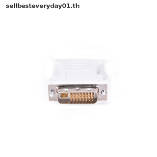 &amp;&amp;ขายดี #&amp;&amp; อะแดปเตอร์แปลงวิดีโอ 15 pin VGA Female to 24+1 pin DVI-D Male สําหรับ PC Laptop