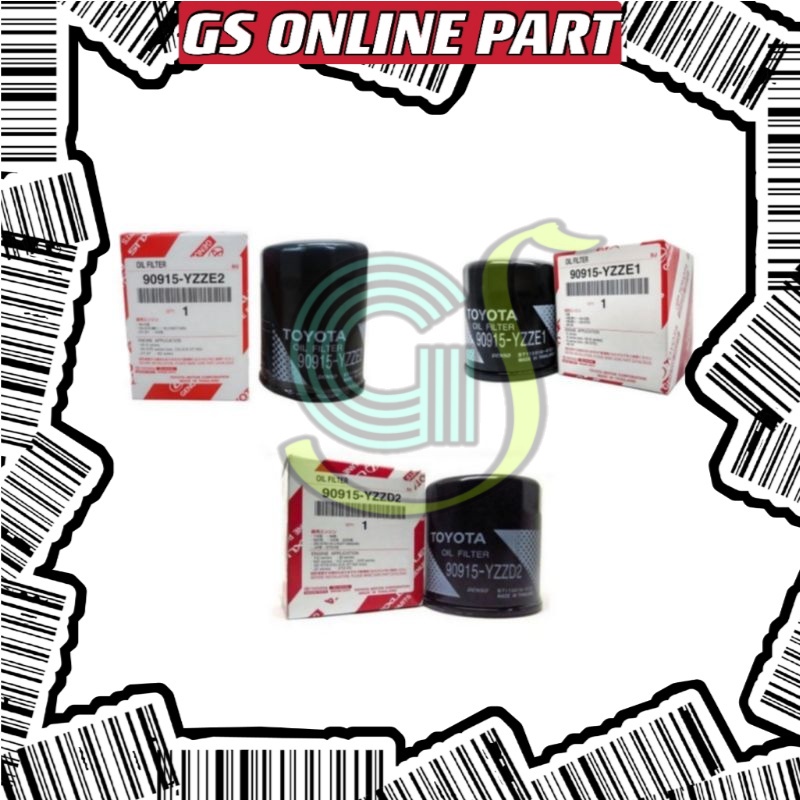 กรองน้ํามันเครื่องTOYOTA Vios Camry Hilux Avanza Corolla Altis Wish 90915-YZZE1 90915-YZZE2 90915-YZ