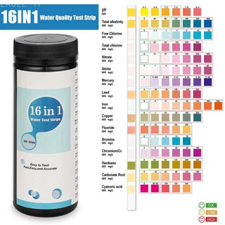 【EAGLE】16 in 1 Drinking Water Test Kit Strips Home Water Quality Test for Tap Easy Use【Good Quality】