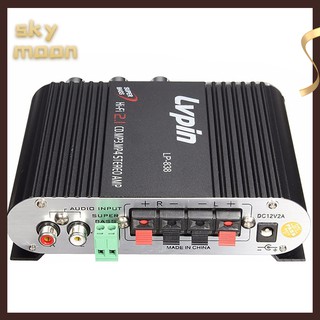 Sky* เครื่องขยายเสียงสเตอริโอซับวูฟเฟอร์ HiFi Lvpin838 12V HiFi CD MP3 MP4 2.1 ช่องทาง ขนาดเล็ก สําหรับรถยนต์