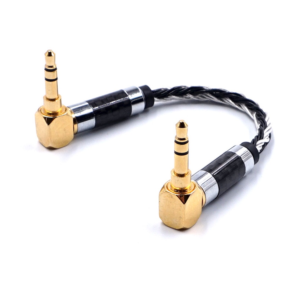 สายเคเบิลเสียง OCC 6 ซม. AUX ตัวผู้ เป็นตัวผู้ 3.5 มม. 16 หุ้น สําหรับวอลนัท Zishan z1 z2 z3 V2S V2 