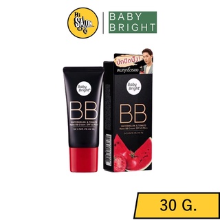 (แบบหลอด) Baby Bright BB Watermelon &amp; Tomato Matte BB Cream เบบี้ไบร์ท บีบีครีม 30g.