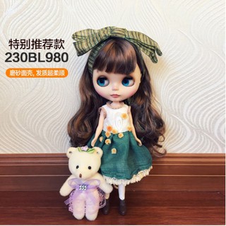 blythe doll ตุ๊กตาบลายธ์ Brown bangs long hair, matte face joint body 30cm