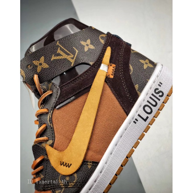 Jual Men's shoe Nike Air Jordan aj1 x Louis Vuitton x off white aq0818-202  ow co branded guest edition LV Jordan code 08hhll1 - 36 di Seller Li Luoyun  Shop - Hong