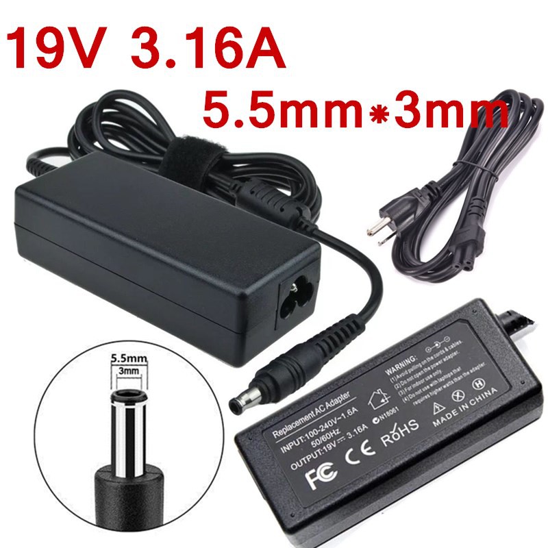 SALE 19V 3.16A(5.5*3.0mm) 60W AC Power Supply Charger Adapter For Samsung Laptop Notebook #คำค้นหาเพิ่มเติม HDMI Cable MHL WiFi display