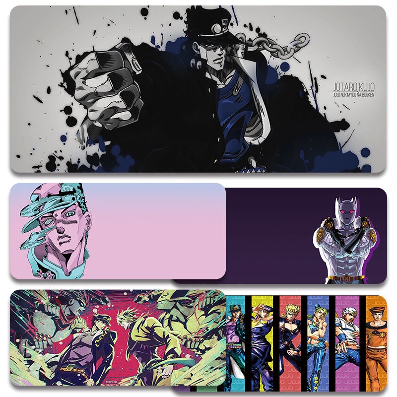 Jojo JOJOs Bizarre Adventure Mouse Pad อะนิเมะอุปกรณ์ต่อพ่วงเกมสองมิติคีย์บอร์ดเกม Pad ขนาดใหญ่ตาราง Pad