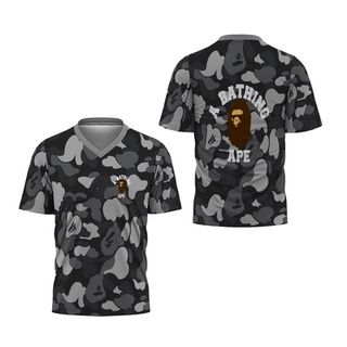 A BATHING APE Utamamedia เสื้อยืดแขนสั้น คอวี พิมพ์ลายธีม A Bape Bape